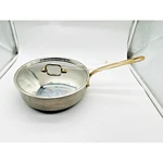 Mauviel M150B Stainless Steel Saute Pan With Lid Bronze Handle Made France. Fixed Price $198.99.