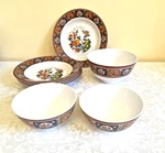 Tai-hong Melamine Ware 5 Plates 2 Small Bowl 1 Medium Asian. Fixed Price $19.49.