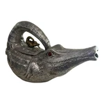 Arthur Court Aluminum Alligator Teapot Pitcher Decorative Collectible Decanter. Fixed Price $300.00.