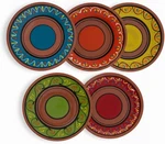 Cactus Canyon Multicolor Spanish Terracotta 5-PIECE Small Plate Set. Fixed Price $124.99.