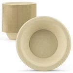 Compostable Bowls Natural Bamboo Fibers Everyday Tableware Disposable Round. Fixed Price $87.14.
