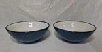 Sango Cereal/soup Bowls, Jewel Blue #4893 Set Of 2, 6 3/4" -. Fixed Price $13.00.