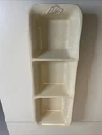 Tastefully Simple 3-PART Divided Serving Dish Host Collection Beige Brown Leaf. Fixed Price $19.99.
