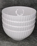 Lenox Scallop Solid White Set Of Four Bone China Purpose Bowls 6.5" New. Fixed Price $69.00.