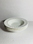 Pier 1 Basket Relief Quadrifoglio Italy All White Rim Berry Fruit Bowls Set Of 3. Fixed Price $18.80.