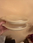 Vintage Rubbermaid Microwave Heatables Cookware - Beige 0061 Set Of 2. Fixed Price $24.00.