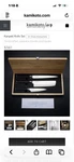 Kamikoto Kanpeki Knife Set Stainless Steel Chef Nakiri Utility With Tray. Fixed Price $250.00.
