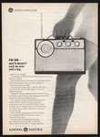 1963 General Electric Fm Am Cost Arm Leg Sight Sound Radio Transistor Print. Fixed Price $12.00.