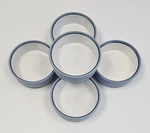 Lot Of (5) Arita 5244 Genesis Blue 5-5/8" Coupe Cereal Soup Bowls Great Buy!. Fixed Price $25.00.