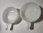 Set Of 2, Glasbake Soup Bowls With Handle J2663 11OZ Mcm Retro Moms House. Fixed Price $35.81.