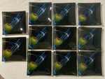 Set Of 11 Michael Godard Square 6 Olive Party Ceramic Canap - Cocktail Plates. Fixed Price $149.95.