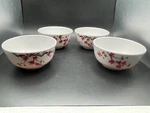 Vintage Mcp Melamine Ware Cherry Blossom Rice Bowls Set Of 4. Fixed Price $21.82.