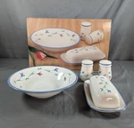 Portofino Blue By Savoir Vivre 5 Pc Hostess Set Bowl Butter Dish S&p Shake Japan. Fixed Price $89.88.
