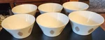 Set Of - Bossa Nova Christmas White Porcelain Cereal Bowls 6" X 3". Fixed Price $39.95.