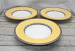 Villeroy & Boch Audun Fleur 9 1/2" Rim Soup Pasta Bowl Set Of 3 Germany. Fixed Price $80.00.
