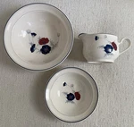 Noritake Keltcraft Harlequin Gravy Boat, Serving Bowl & Soup/cereal. Fixed Price $29.99.