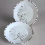Pair Of Schonwald Plates - Alaskan Poppy Flower 1950S Mcm Universal Fascination. Fixed Price $16.37.