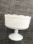 Milk Glass Vintage Brody White Pedestal Bowl Cleveland O. Candy Fruit M6000. Fixed Price $45.00.