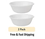 2 Pack Corelle Livingware 10-OUNCE Dessert Bowl, Winter Frost White. Fixed Price $7.49.