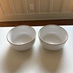 Our Place Demi Bowls 2 Pc Set 6 Handcrafted Ceramic White. Fixed Price $32.00.