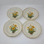 Mikasa Garden Club Petunias Cereal Soup Bowls 8 1/2" Set Of Stoneware Ec 401. Fixed Price $38.69.