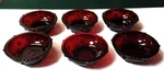 Avon 1876 Cape Cod Red Glass Fruit Dessert Bowls Vintage Set Of. Fixed Price $30.00.