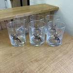 Whitetail Deer Double Old Fashioned Glasses Set Of 6 Michael Sieve Barware. Fixed Price $59.95.