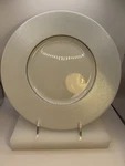Philippe Deshoulieres Seychelles Platinum 11" Dinner Plate Retired Rare Vintage. Fixed Price $39.99.
