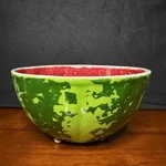 Bordallo Pinheiro Watermelon Bowl 5" Serving Dip Sauce Fruit 17 Ounces. Fixed Price $50.00.