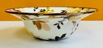 Mackenzie-childs 89220-2114 Wild Rose White Serving Bowl Hand Glazed Steel. New!. Fixed Price $92.99.