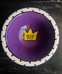 Lorrie Veasey Our Name Is Mud Purple "chicks Rule" Ceramic Cereal/soup Bowl. Fixed Price $16.00.