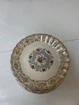 Vtg American Limoges Lyric Pattern 1 KS-384-X Saucer Warranted 22K Gold. Fixed Price $8.99.