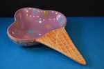 Century Ice Cream Dish - Bowl Cone Shaped Vg+ 7 X 5 1/2" Confection. Fixed Price $7.99.