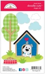Crafts Doodlebug Cuts Metal Die Doggie Den House Tree Food Bowl. Fixed Price $26.99.
