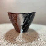 Vintage Kosta Boda Signed Monica Backstrom Art Glass Tonga Bowl Sweden. Fixed Price $45.00.