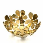 Ikea Stockholm Brass Daisy Bowl By Monika Mulder Floral Petal Design 90S Vtg. Fixed Price $19.78.