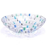 Magcolor Hand Painted Blue Woven Glass Crystal Salad & Fruit Bowl,. Fixed Price $35.99.