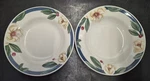 Vtg Savannah Grove Petit Flora Soup/cereal Bowls Set Of 2 8" Citation Stoneware. Fixed Price $16.00.