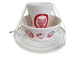 Pillowfort Kids 3PC Dinnerware Set Cats Dogs Plate Bowl Cup Nwt With Carry Case. Fixed Price $6.80.