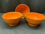 Lorren Home Trends "distressed Orange" Set Of Soup Cereal Bowls 5 3/4". Fixed Price $31.94.