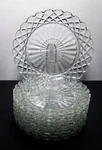 10 Anchor Hocking Waterford Salad Plates 7 1/8" Waffle Clear Glass Bread Dessert. Fixed Price $32.00.
