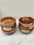 Vintage Teak Wood Bowls Set Of 6 Mid Century Modern 4 Snack Nut Serving. Fixed Price $49.99.