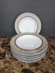 Set Of Studio Nova Courtyard 9 1/8" Rimmed Soup Bowls Y0281. Fixed Price $53.99.