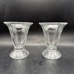 Lot Of 2 Libbey 5115 5" Tall Tulip Sundae Glasses - Made In U.s.a.. Fixed Price $12.95.