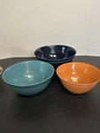 Set Of 3 Threshold Melamine Nesting Serving Bowls 10.25" 8.75" 7.5" Colorful Mcm. Fixed Price $24.99.