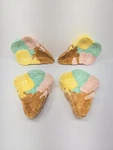 Bella Casa By Ganz Ice Cream Dessert Dishes Set Of 4. Fixed Price $29.99.