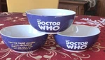 Set 3 Doctor Who 6" Blue Cereal Bowls Vandor Tv Show Uk Bbc Ceramic 1996 Mint!. Fixed Price $24.00.