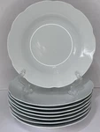 Couture Fine China Alabaster Bowls Me 210 Set Of 8 Scalloped Edge 9". Fixed Price $54.00.