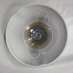 Porcelain Bowl 7" Artisan Studio Pottery Handmade Signed Glazed White & Brown. Fixed Price $30.00.