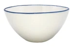 Canvas Home Abbesses Blue Rim Porcelain Small Bowl, White, Lot Of 4. Fixed Price $35.99.
